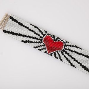 Beaded Heart Bracelet